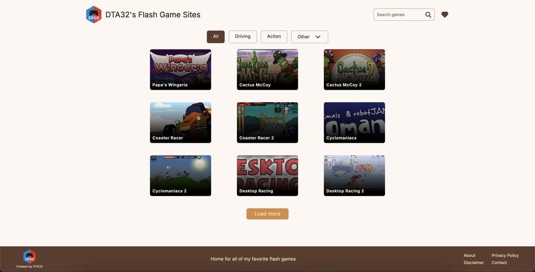 Flash Game Site