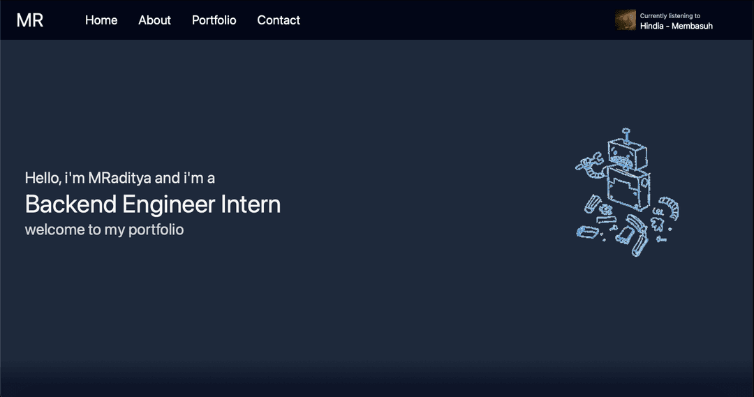 MRaditya Portfolio Website